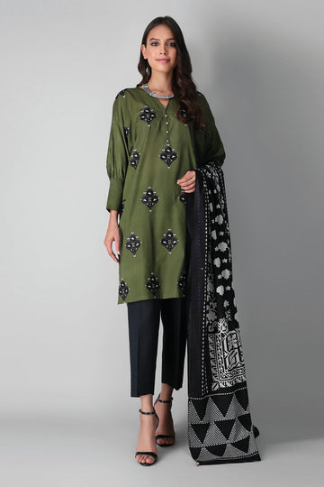 Khaadi M21211 Green Summer Lawn 2021